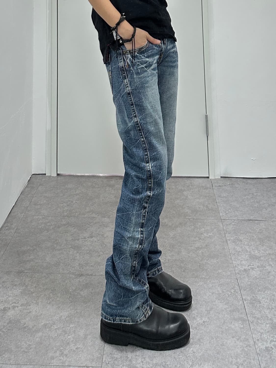 CLEF DE SOL washing denim pants 상품이미지1