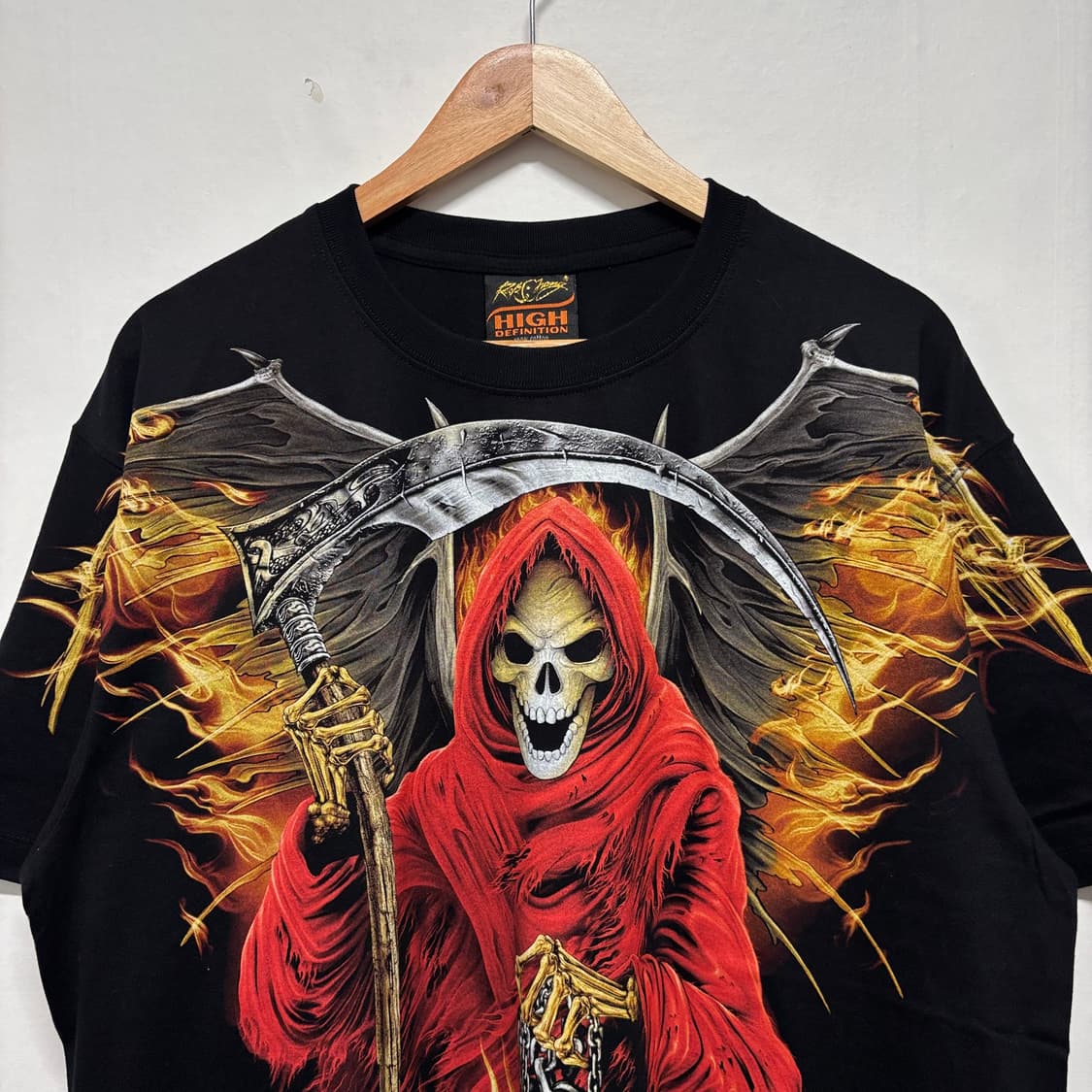 블랙 해골 프린팅 반팔 상품이미지2