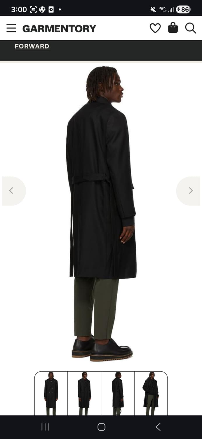 솔리드옴므 더블 롱 코트 상품이미지3