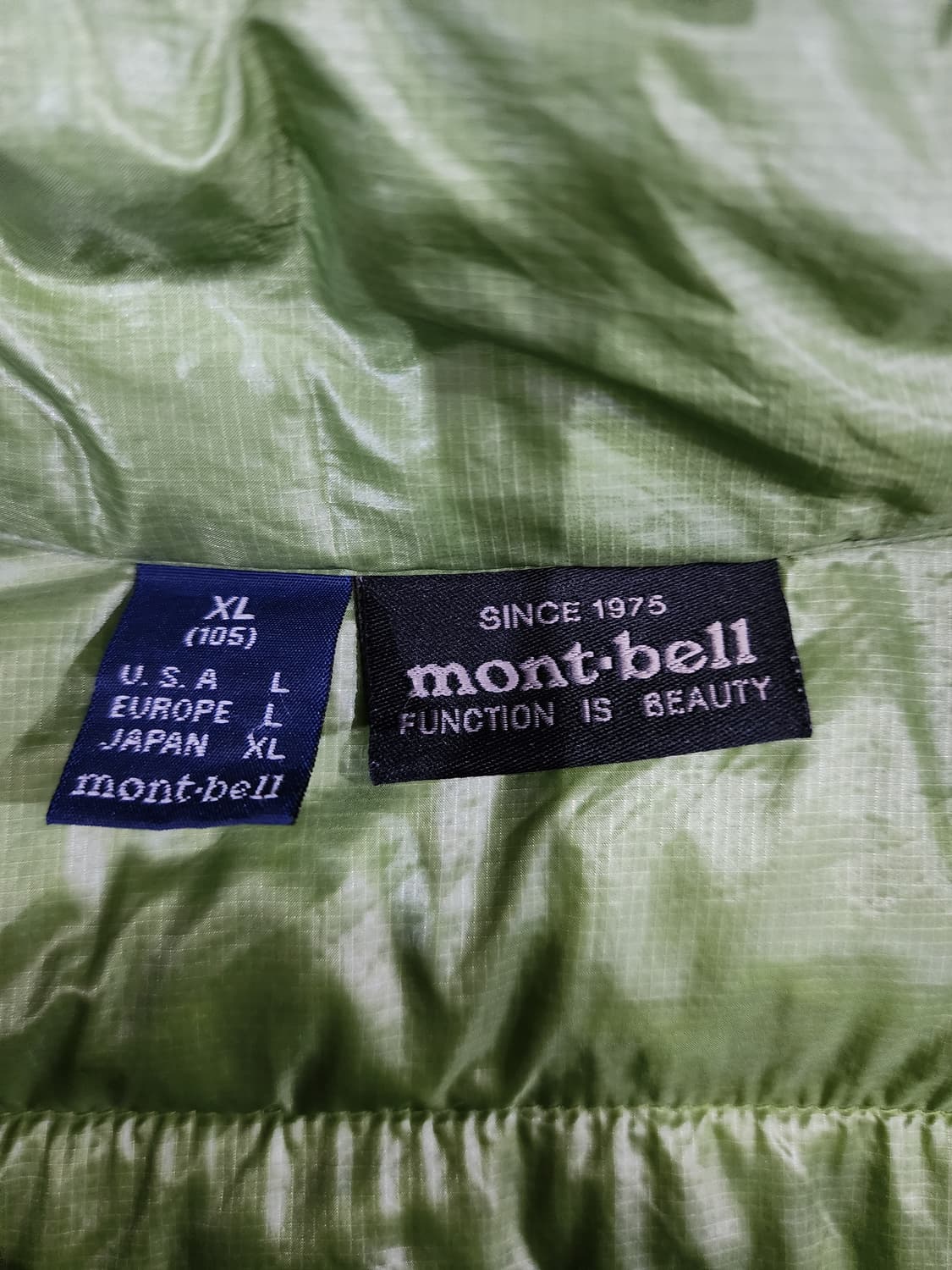 몽벨 EX800 경량 패딩 105 XL 상품이미지9