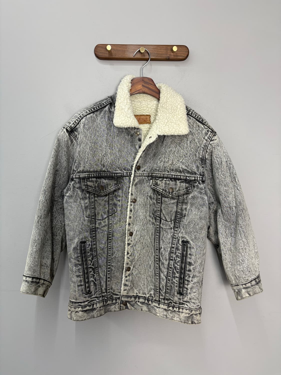 리바이스 쉐르파 데님 흑청 트러커 자켓 A3298 상품이미지2