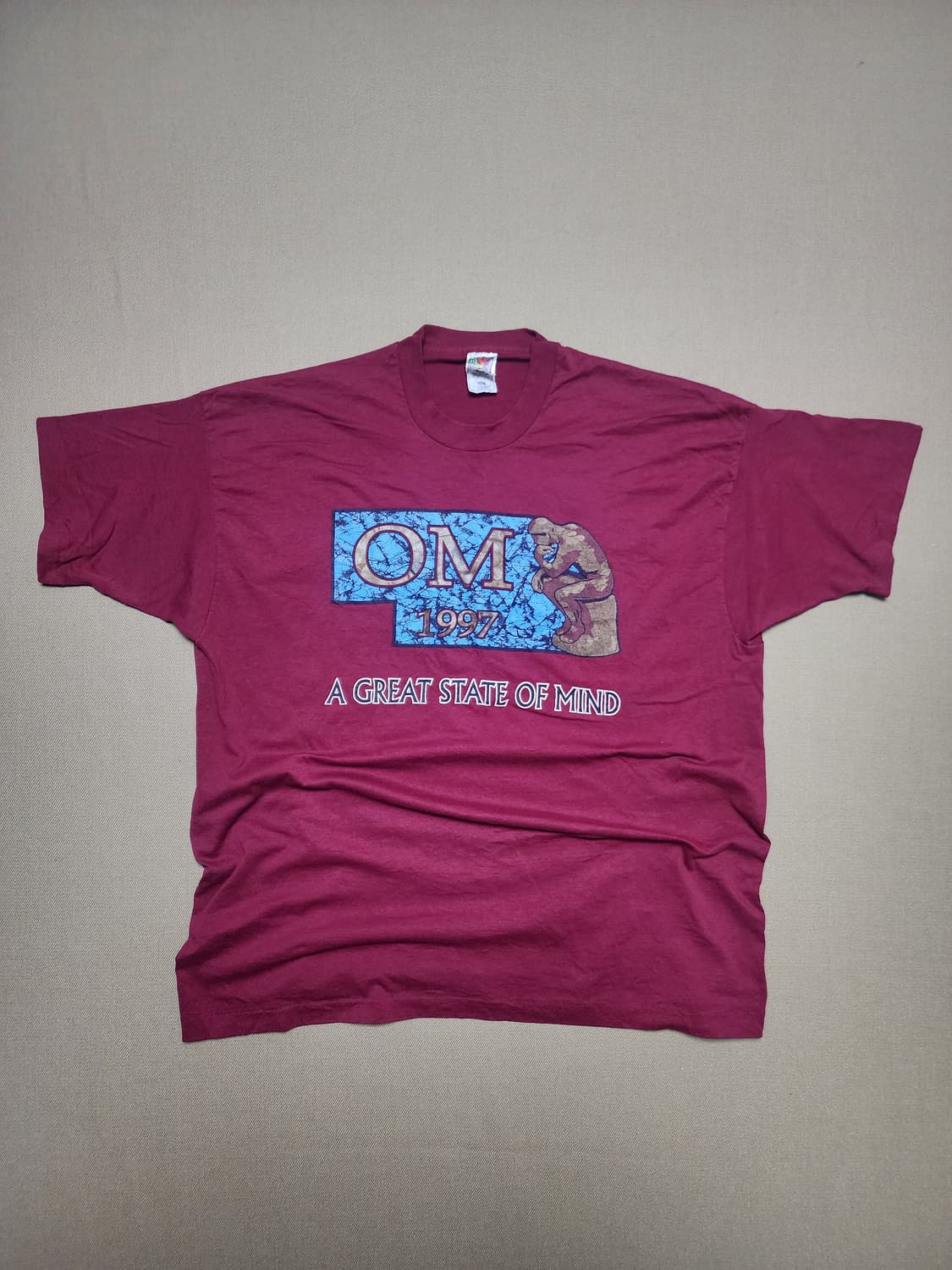 1997 USA “OM” Graphic 싱글스티치 티셔츠19 상품이미지1