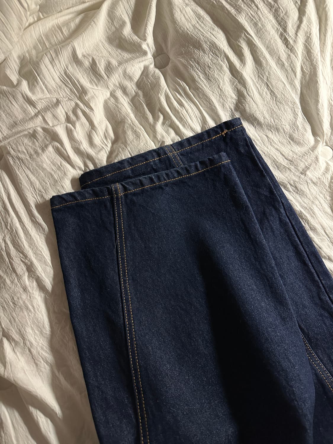[48] Aieul Curved Jeans_Indigo  상품이미지3