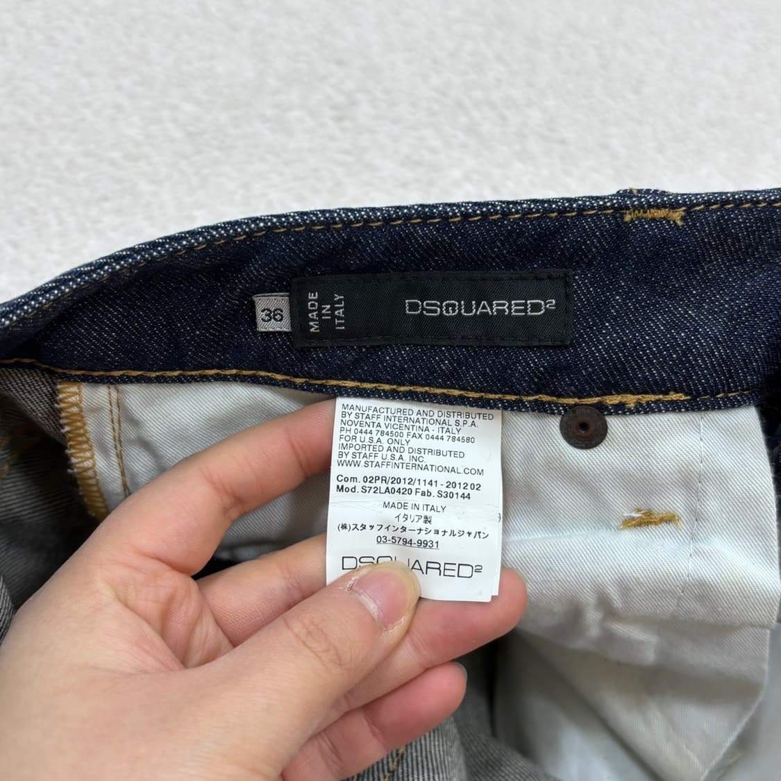 36 디스퀘어드2 미니 포켓 데님 팬츠 0325E 상품이미지3