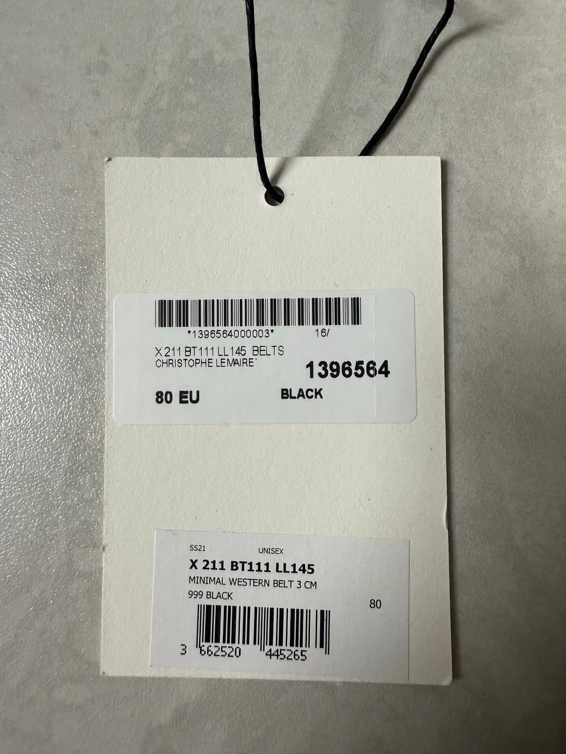 [80] 21ss 르메르 웨스턴 벨트 블랙 상품이미지3