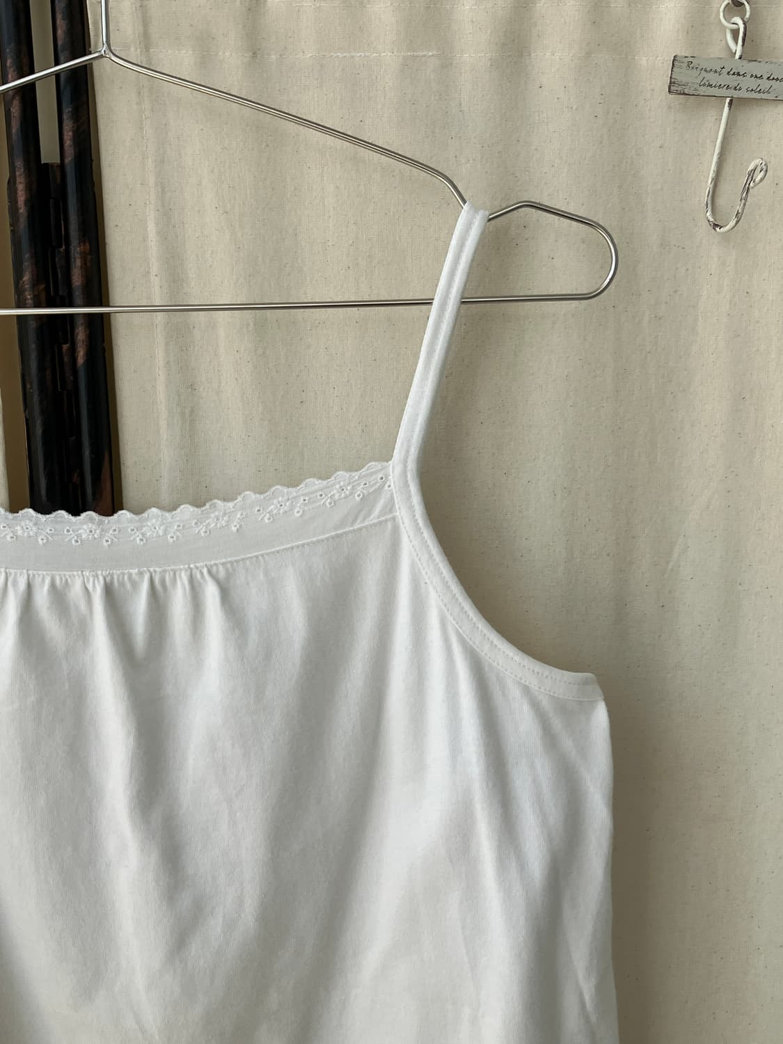 white crochet mori strap sleeveless 상품이미지8