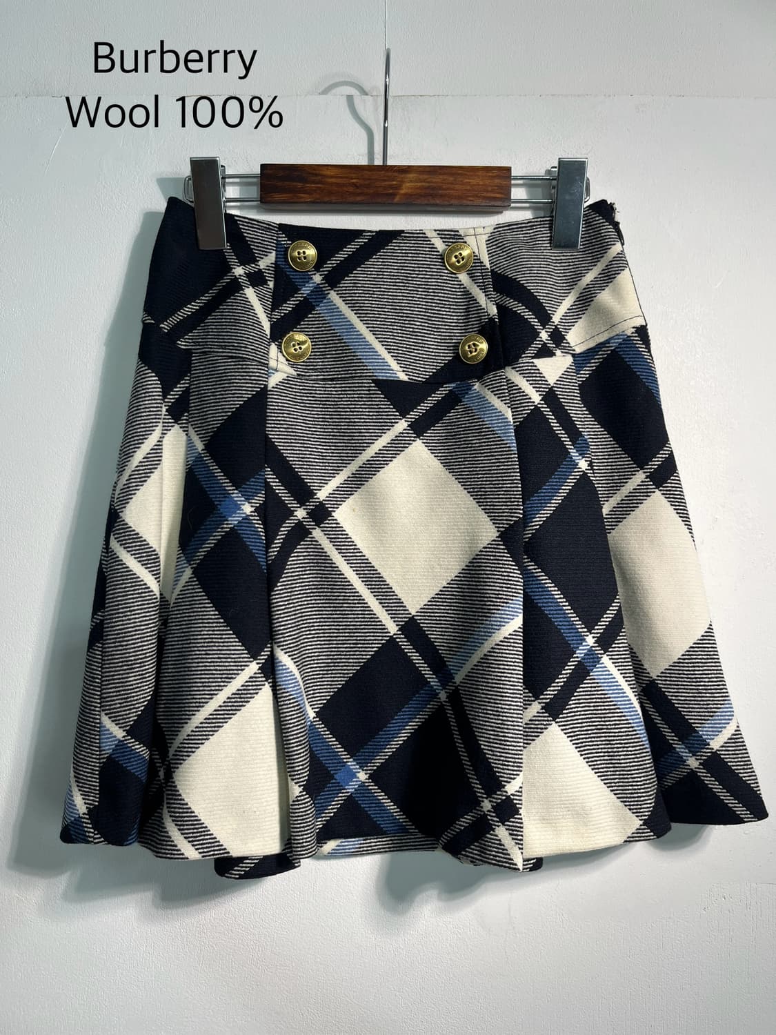 Burberry 버버리 울100% 체크 미니 스커트 (44추천) 상품이미지5