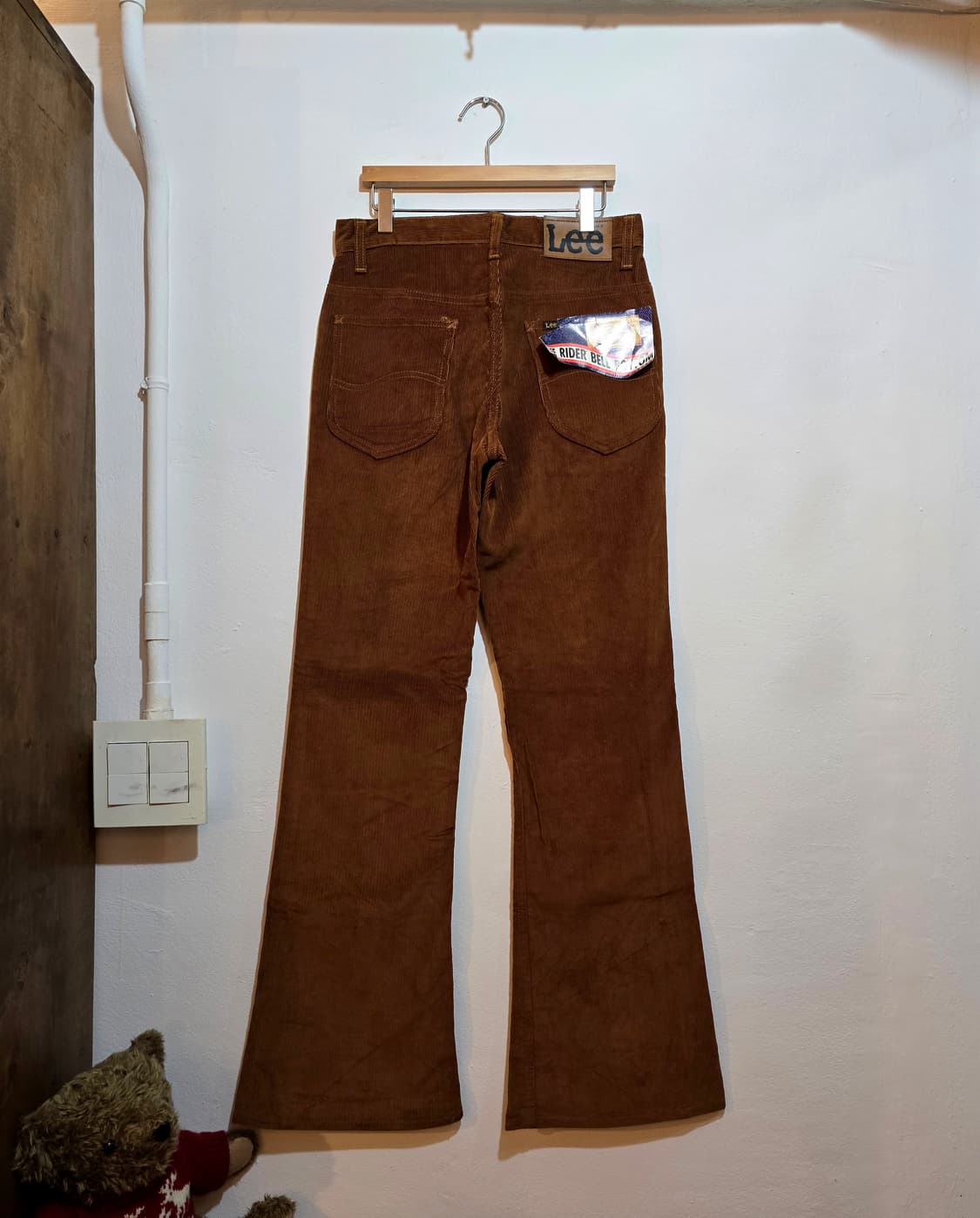 LEE Corduroy Bell Bottom Bootcut 브라운 상품이미지2