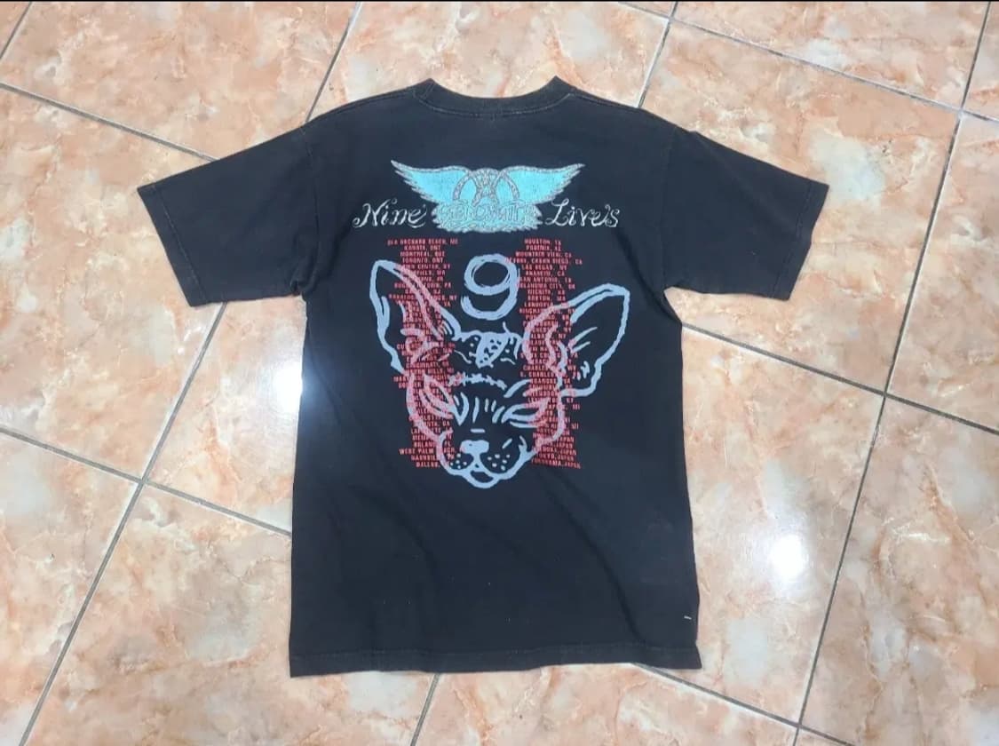 1997 에어로스미스 nine lives 빈티지티셔츠 상품이미지2