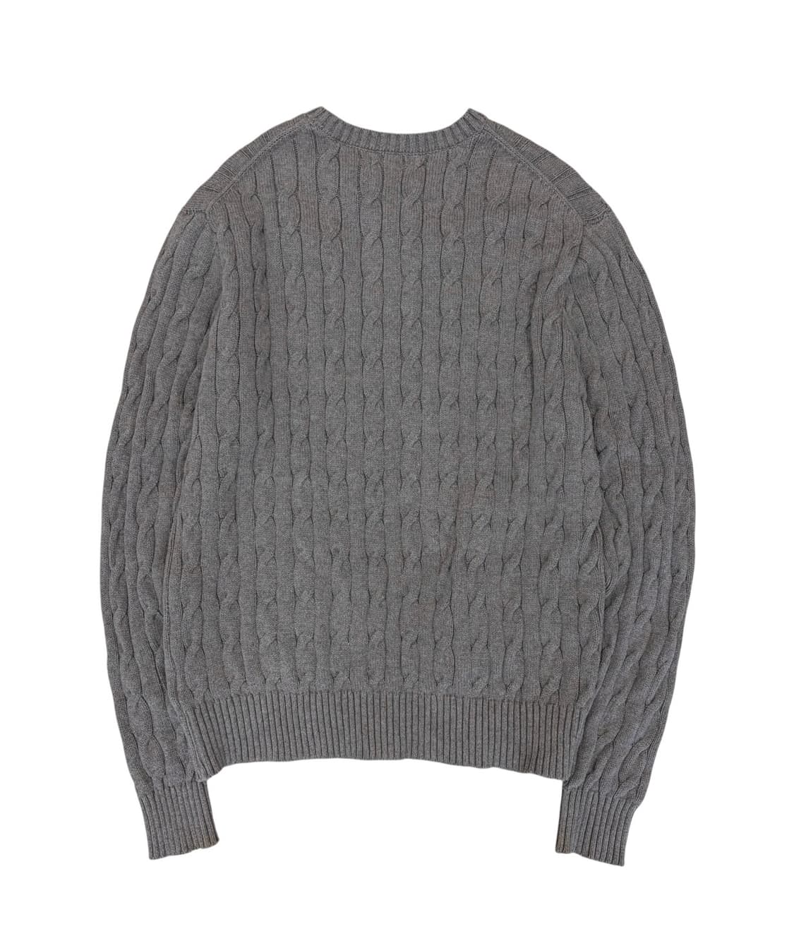 폴로 케이블니트 그레이 (XL)  상품이미지8