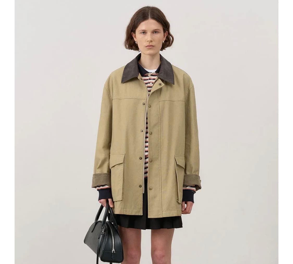 던스트 빈티지 워크 하프 자켓 상품이미지1