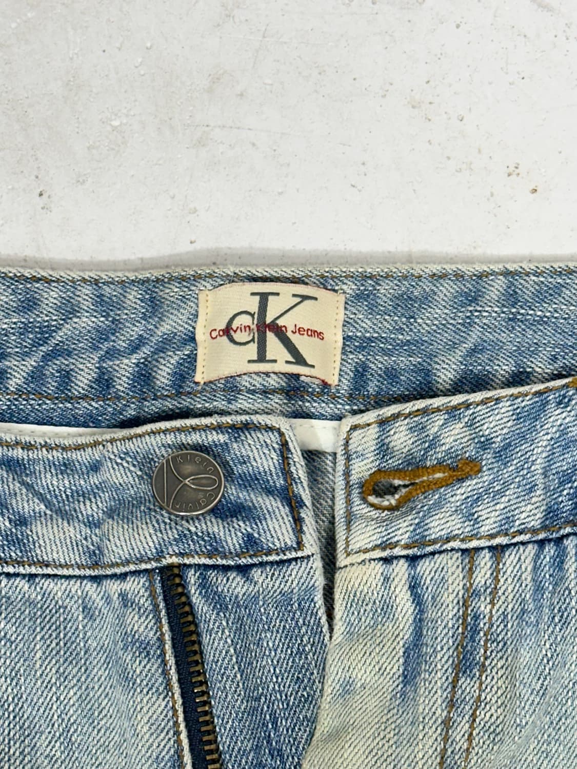 CK 캘빈 클라인 부츠컷 와이드 연청 데님 팬츠 청바지  상품이미지7
