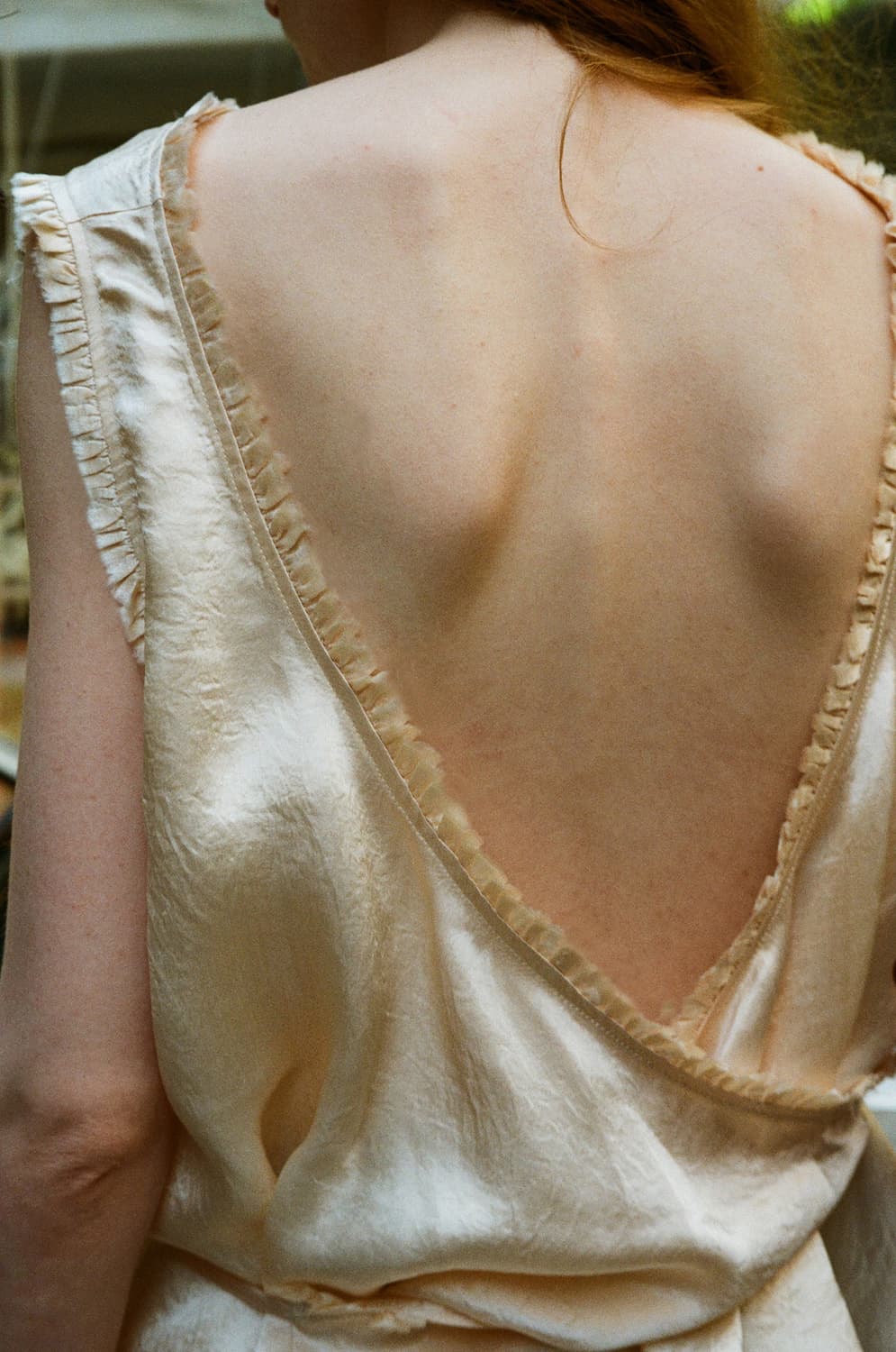 리본빛 Tippy Shirring Blouse Peach 상품이미지10
