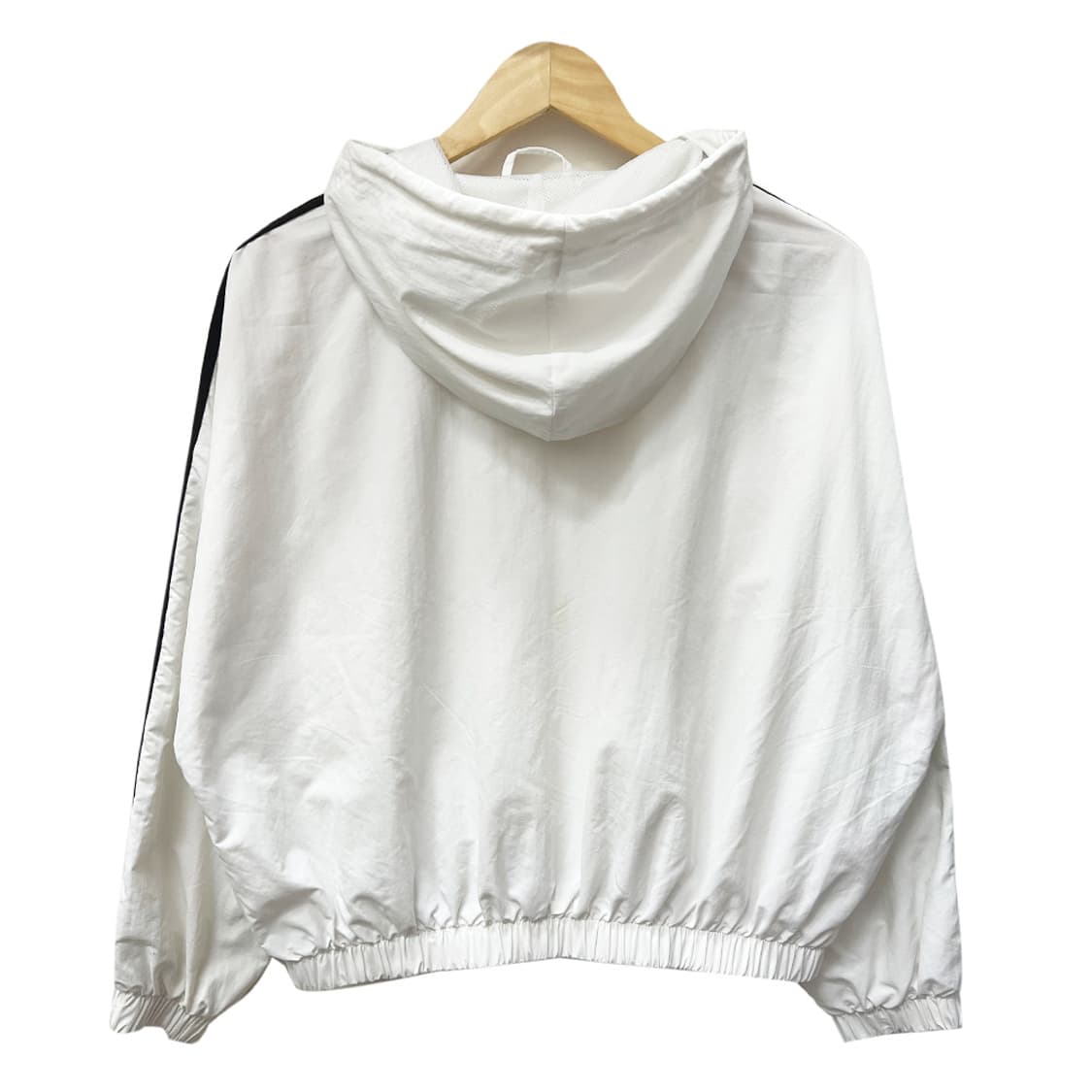 아디다스 화이트 에센셜 3S 우븐 윈드브레이커 바람막이 L 상품이미지2