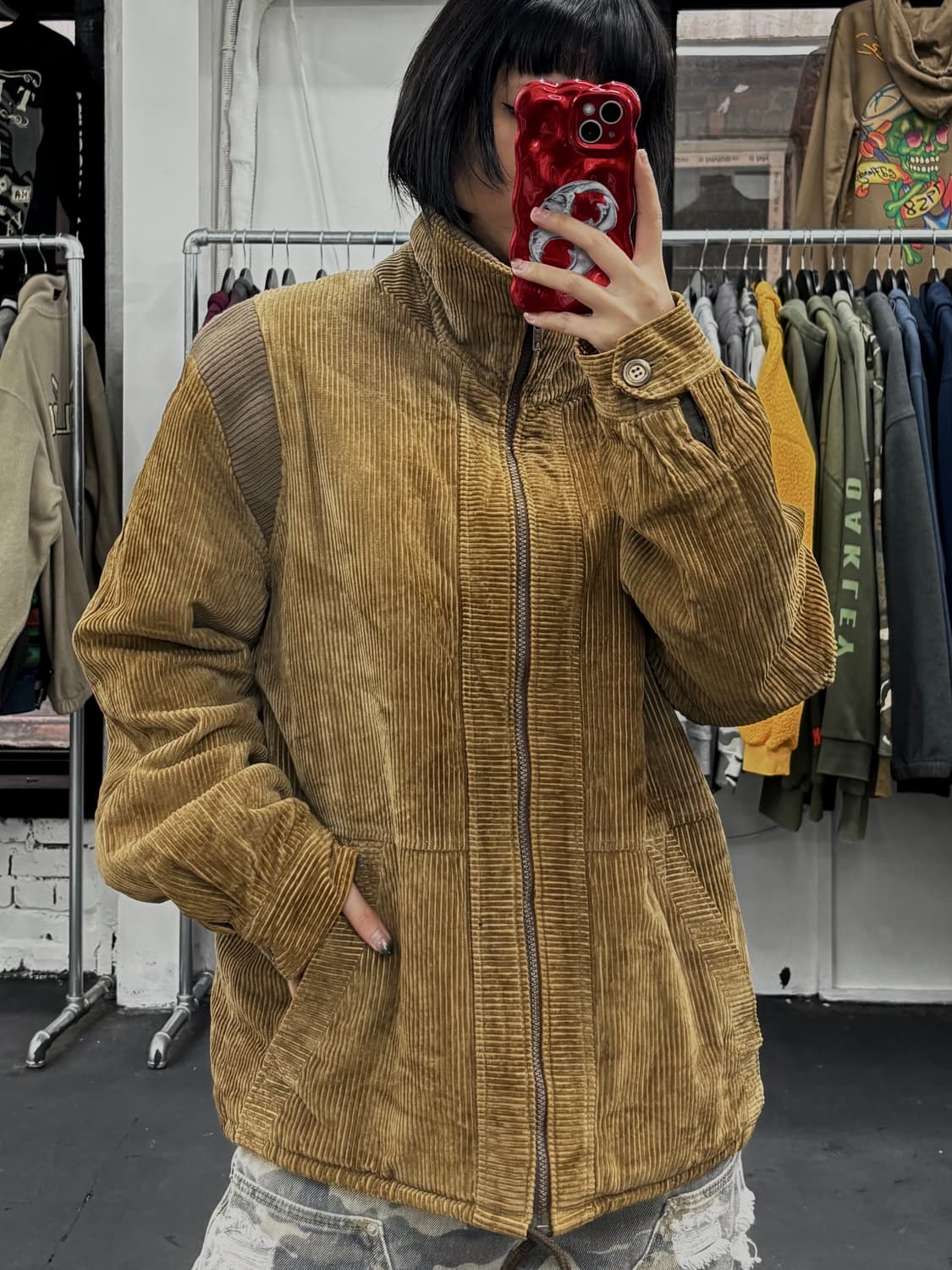 VTG 코듀로이 쉐르파 집업 자켓 상품이미지3