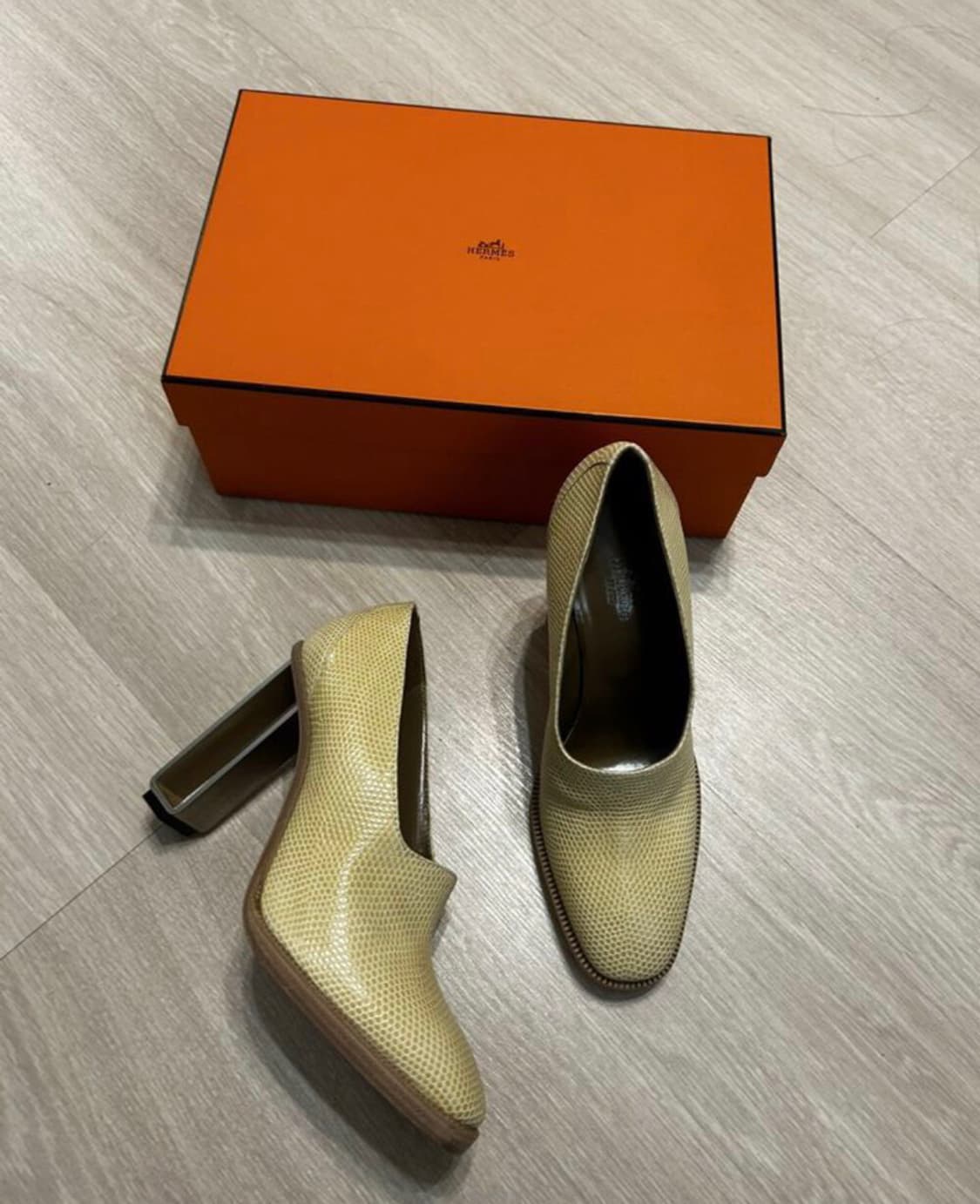 에르메스 슈즈(리자드 스킨-도마뱀 가죽)38 사이즈-해외발송 상품이미지4