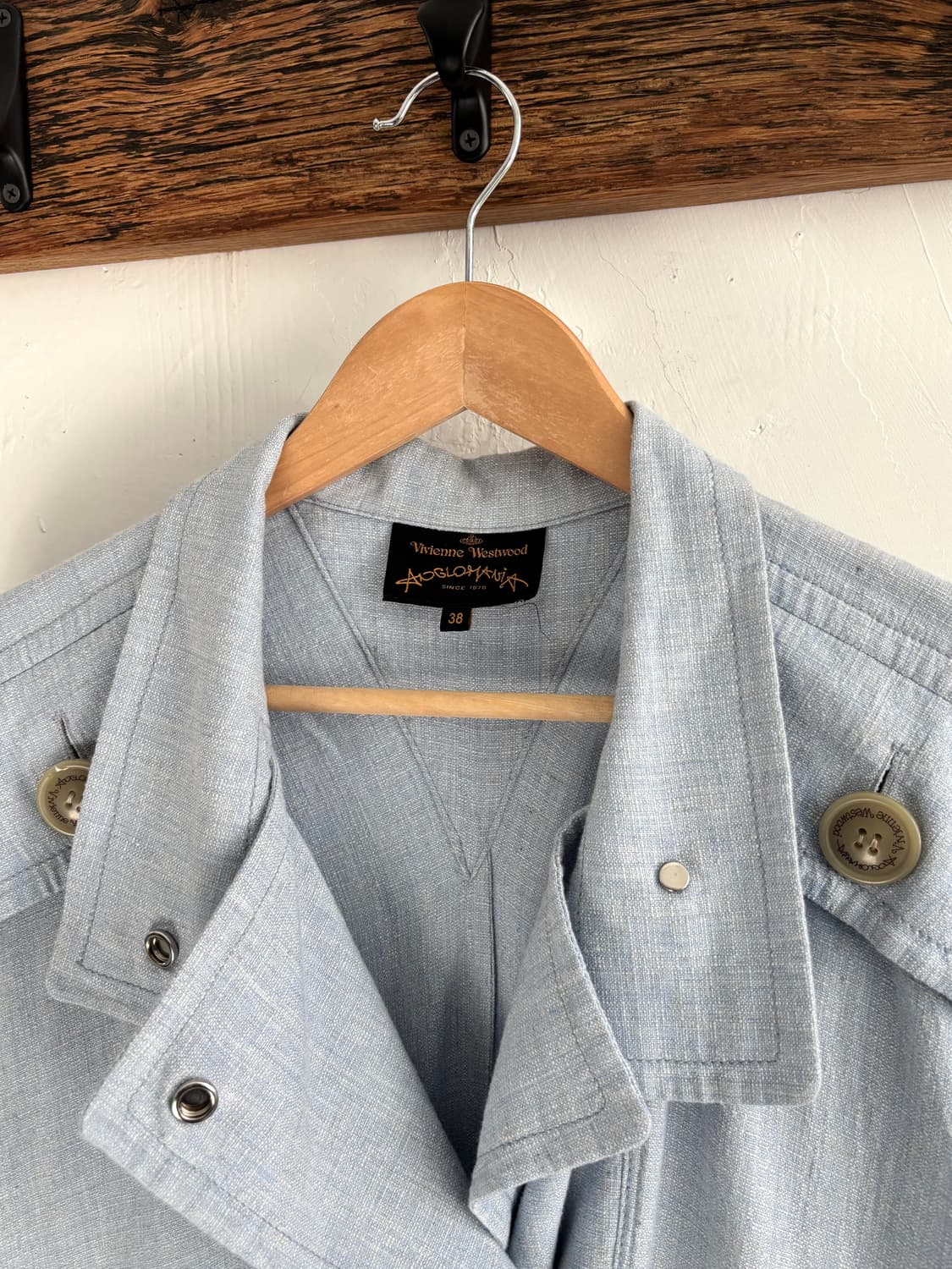 Vivienne Westwood 비비안웨스트우드 린넨 스카이블루 자켓  상품이미지5