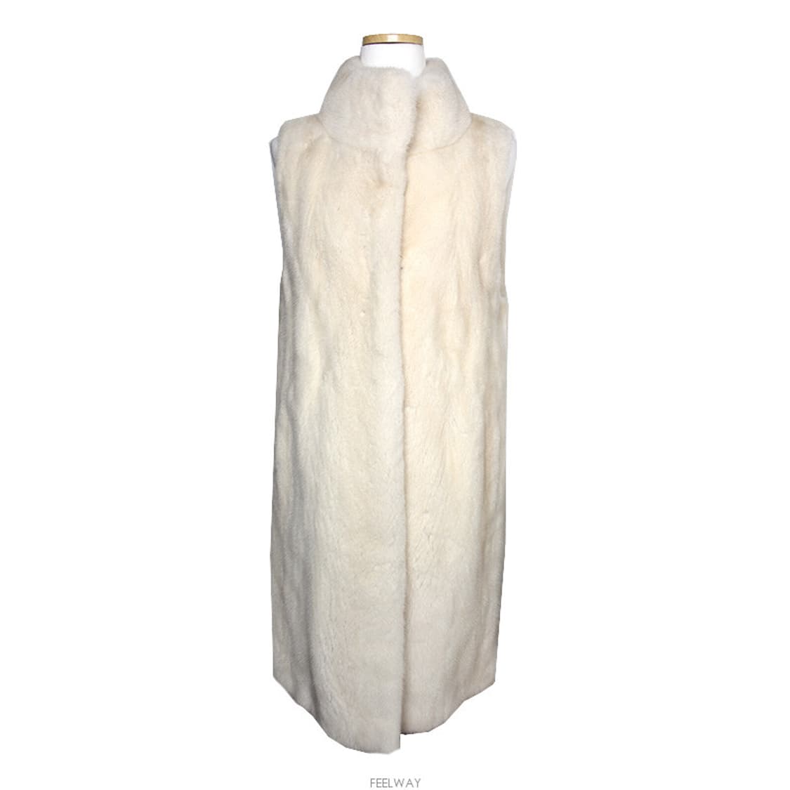 진도 엘페 베이지 밍크 퍼 베스트 55 상품이미지1