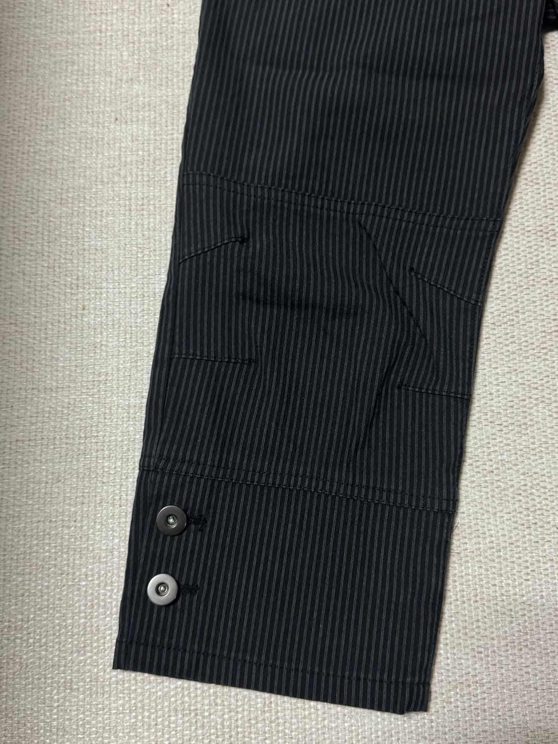 스트라이프 버튼 카프리 팬츠 상품이미지3