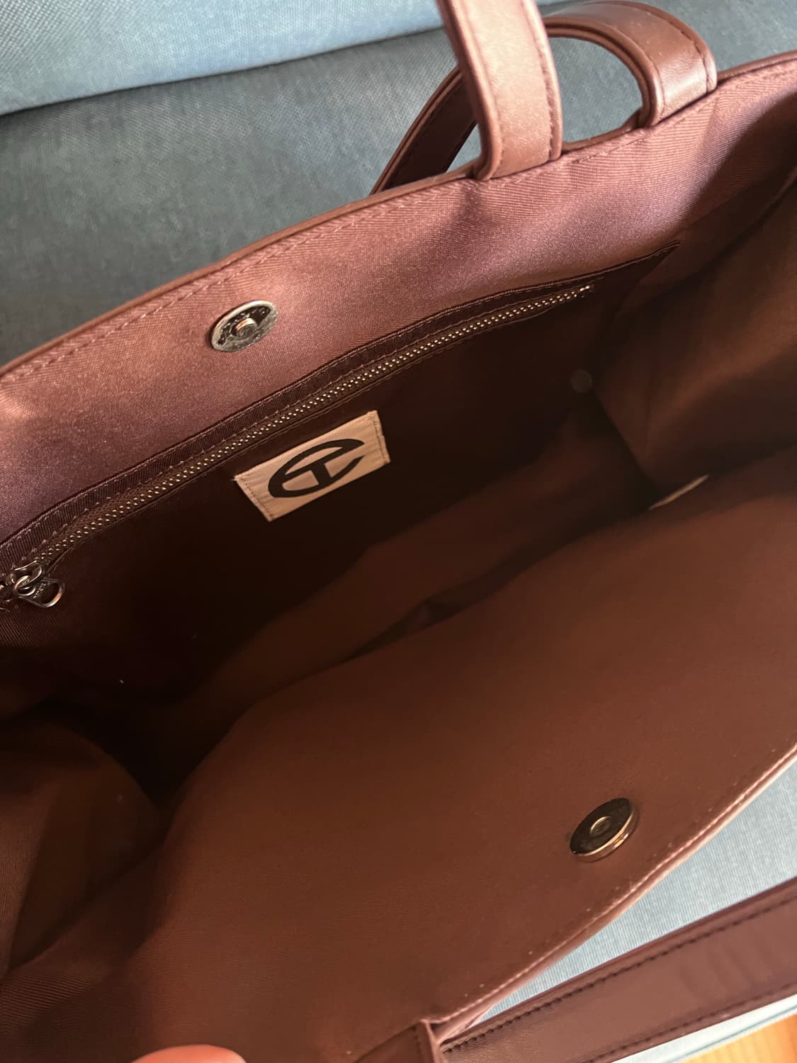 텔파 쇼퍼백 미디움 초콜릿 상품이미지2