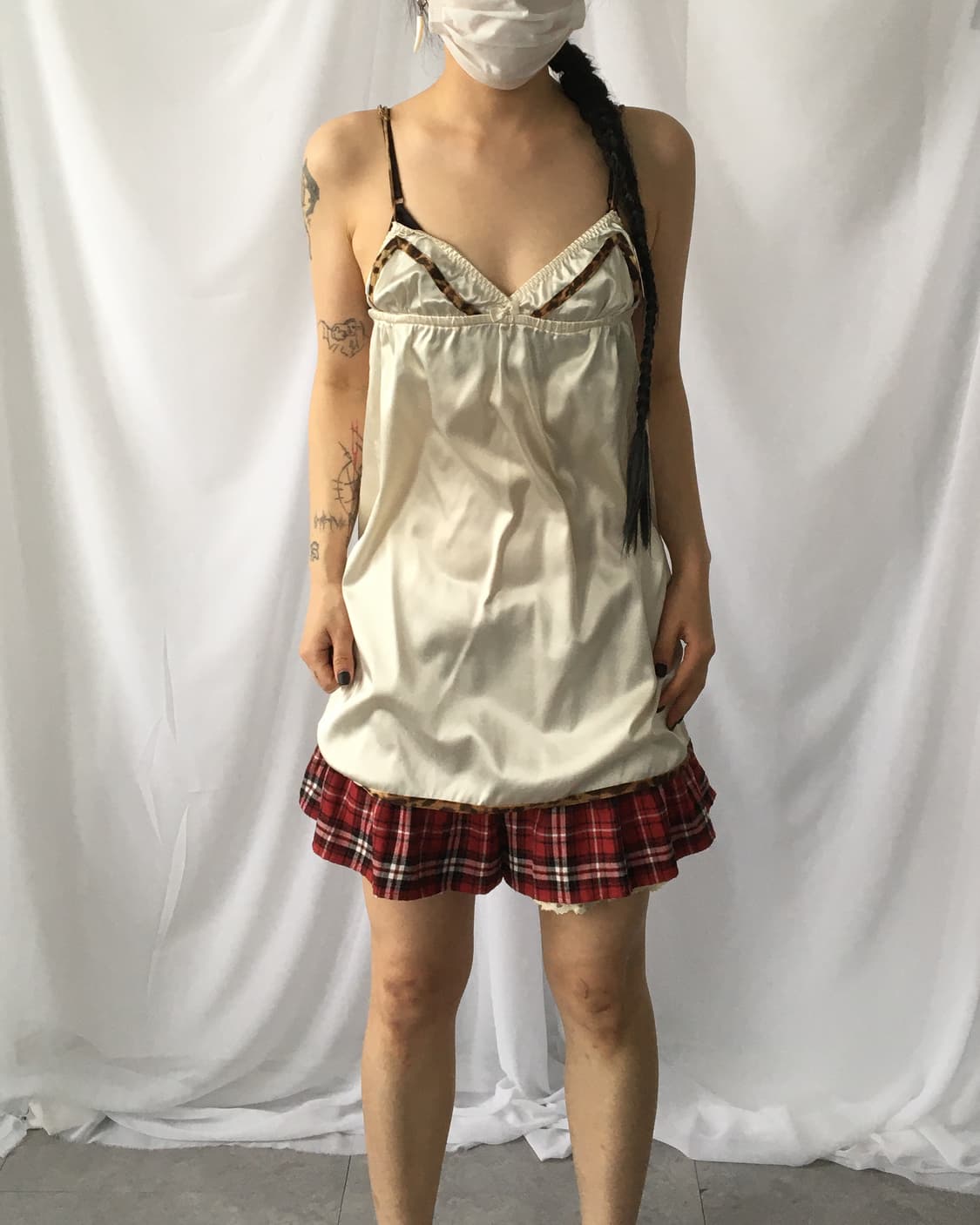 Leopard line point slip sleeveless 상품이미지6