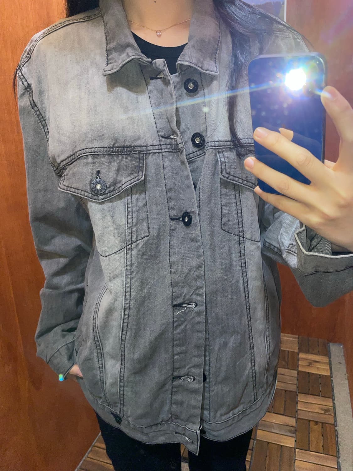 (XXL) GUESS 게스 그레이 데님 자켓 상품이미지3