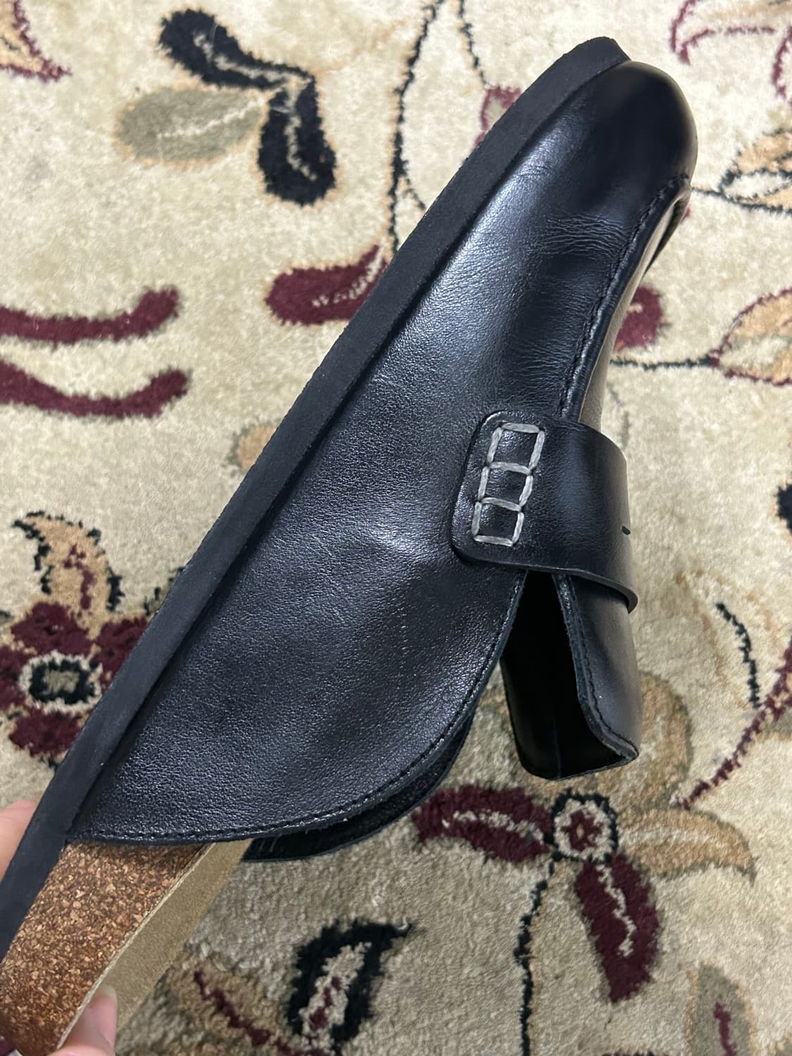 JW 앤더슨 블랙 가죽 뮬 37 상품이미지7