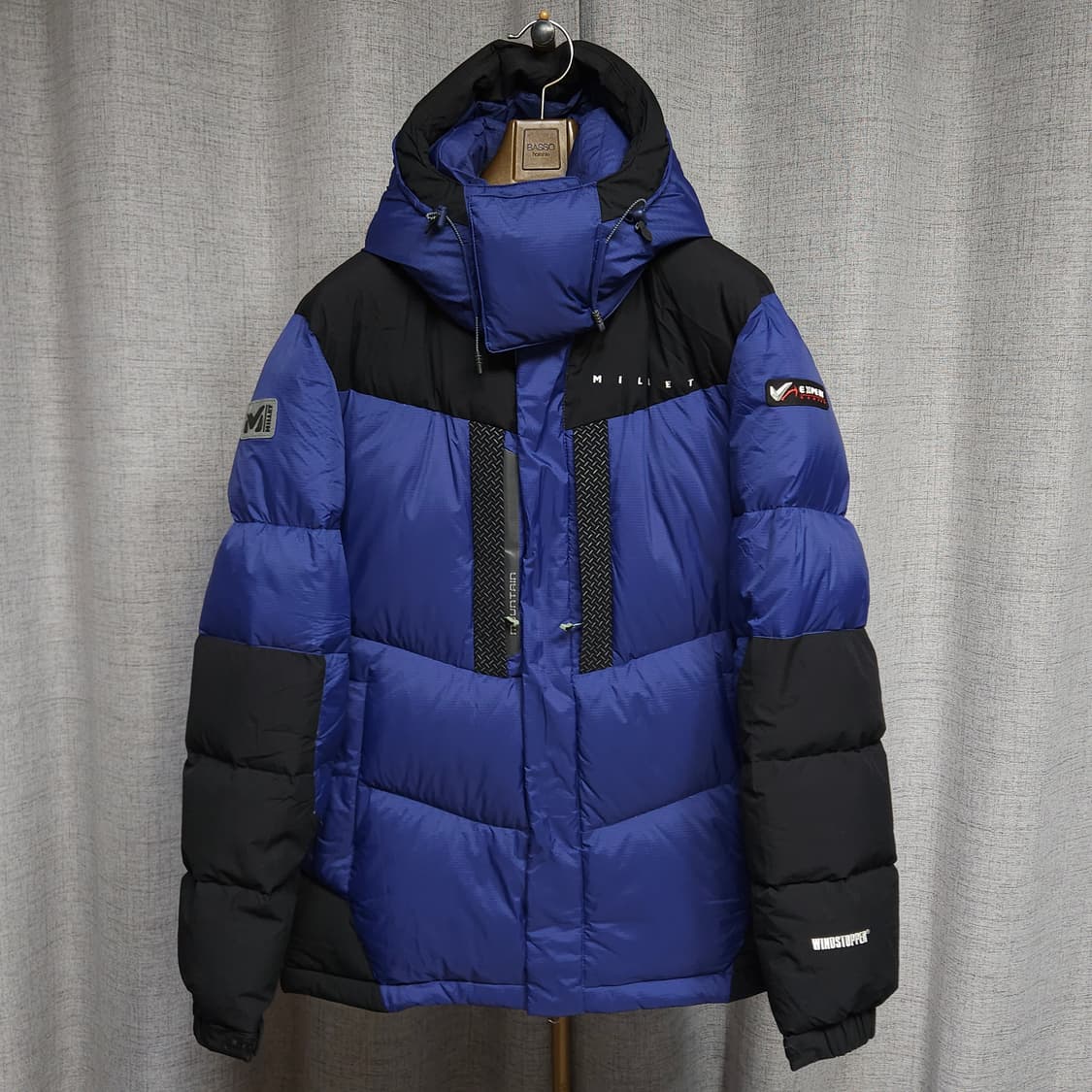 110 ) 밀레 남성 대장급 윈드스토퍼 거위털 9:1 빵빵 패딩 상품이미지1