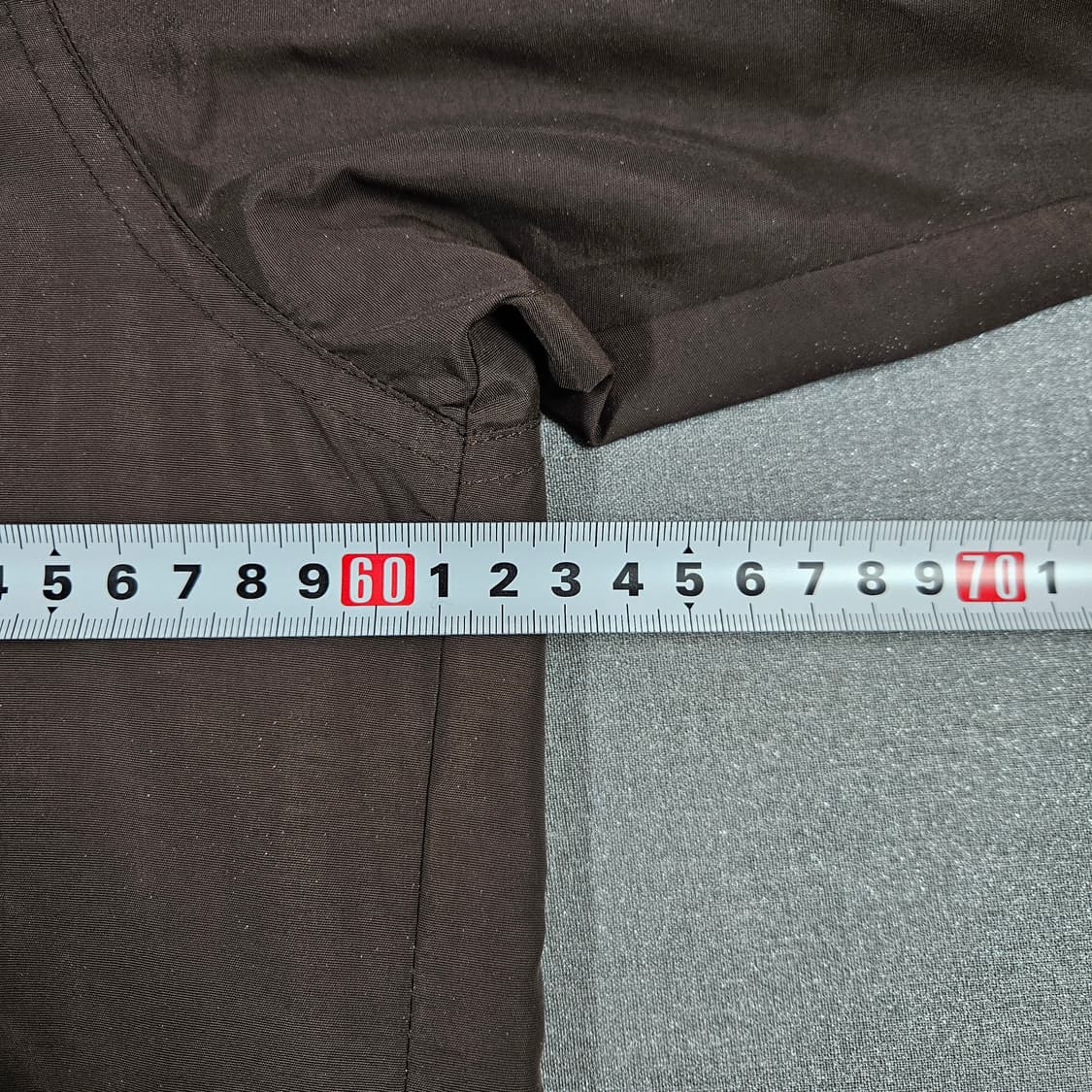 XL 105) 노스페이스 브라운 체크 후드 자켓 바람막이 상품이미지5