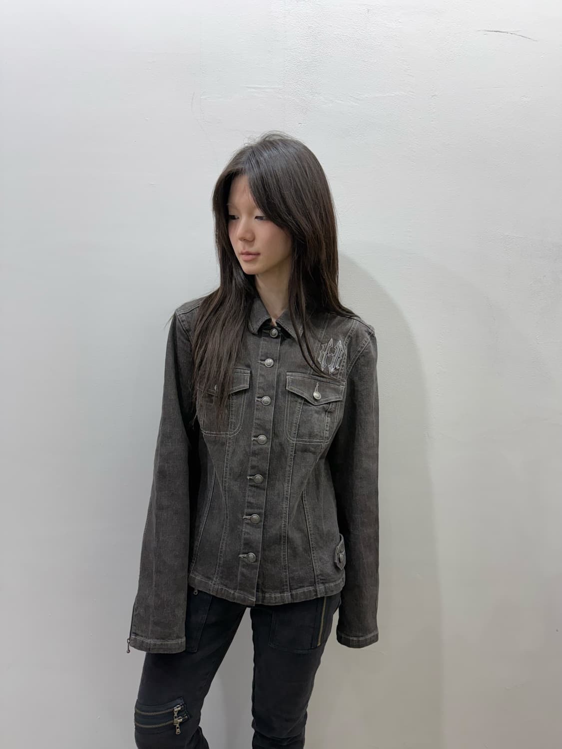 할리 데이비슨 백 로고 데님 트러커자켓 상품이미지5