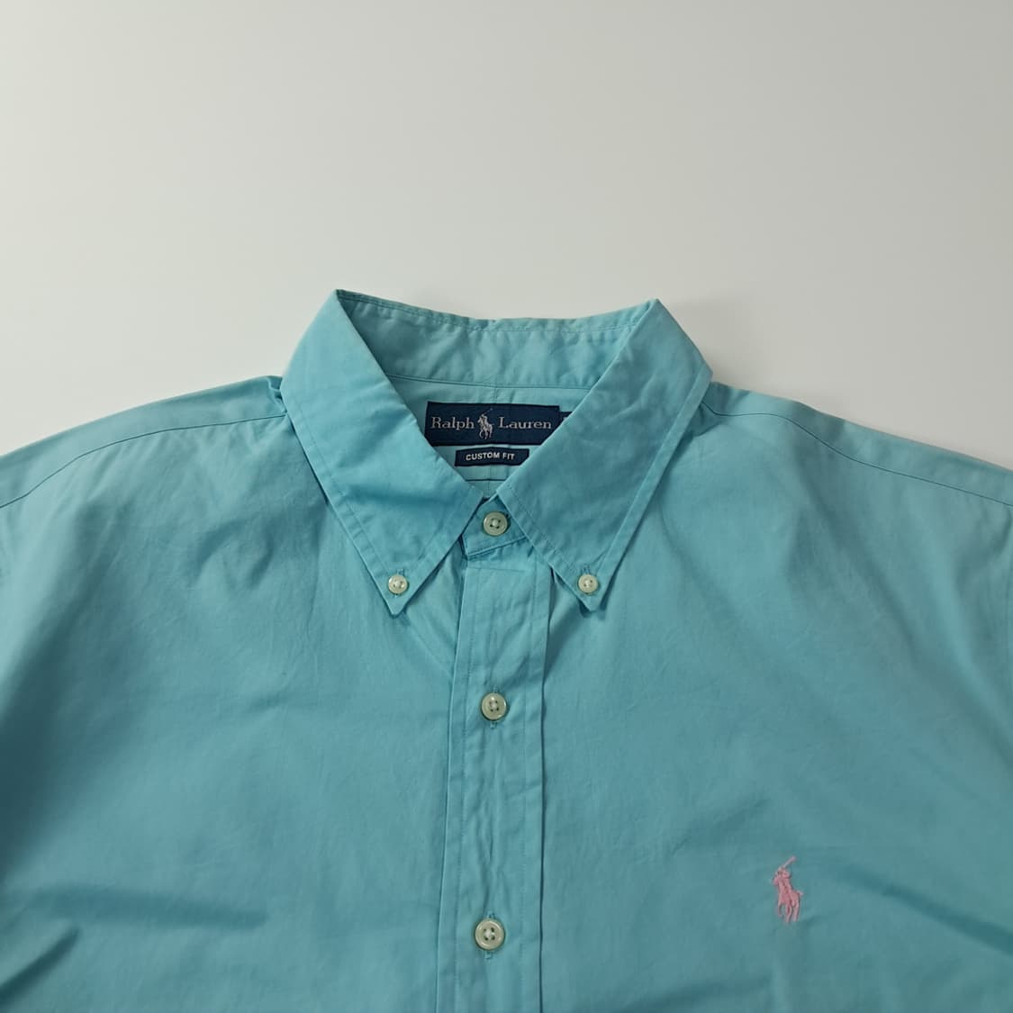 CJ484 XL 폴로 스카이블루 반팔 셔츠 남방 상품이미지2