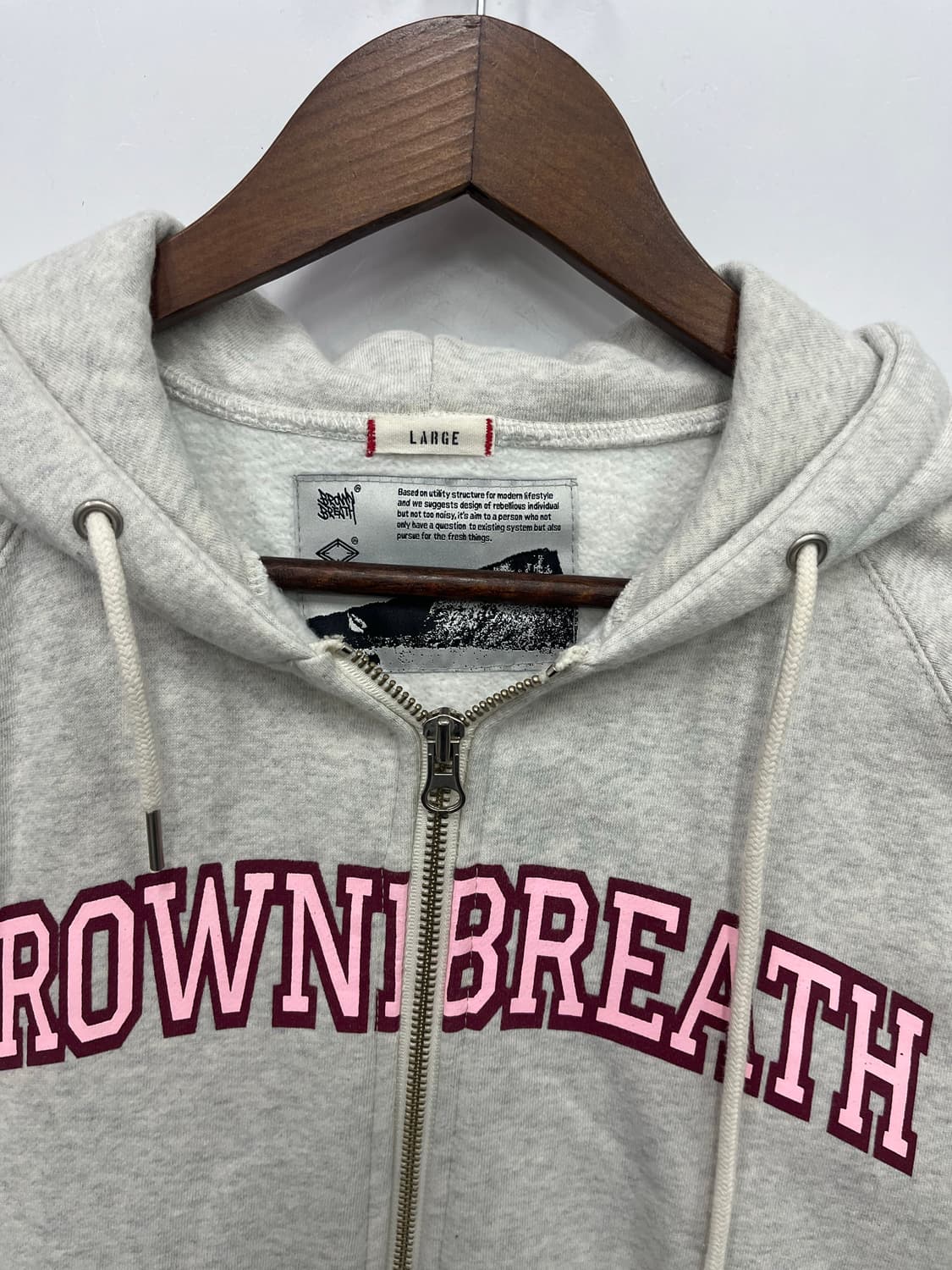 브라운브레스 오트밀 후드집업 상품이미지2