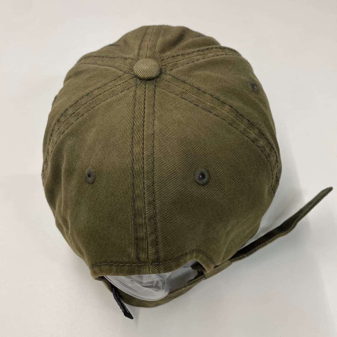 SEAC 로고 빈티지 카키 볼캡 상품이미지3