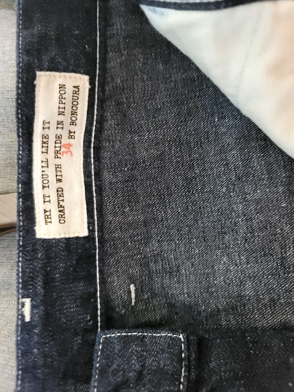 본쿠라 워크팬츠 데님 원워시 34사이즈 상품이미지6