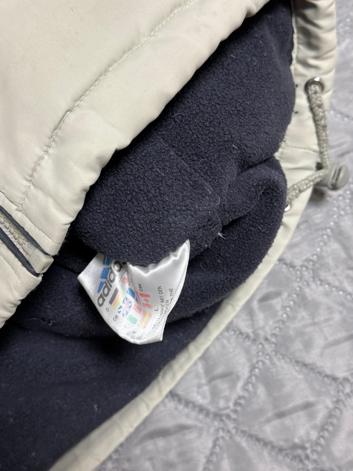 아디다스 베이지 누빔 자켓 상품이미지3