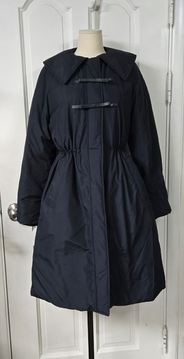 빅카라 네이비 리본패딩 상품이미지2