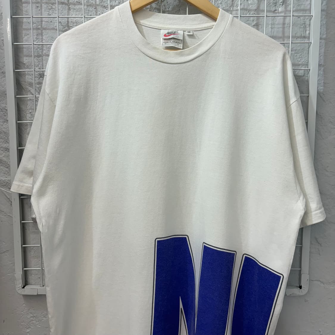 90s 나이키 올드스쿨 스펠아웃 로고 반팔 티셔츠 XL 상품이미지3