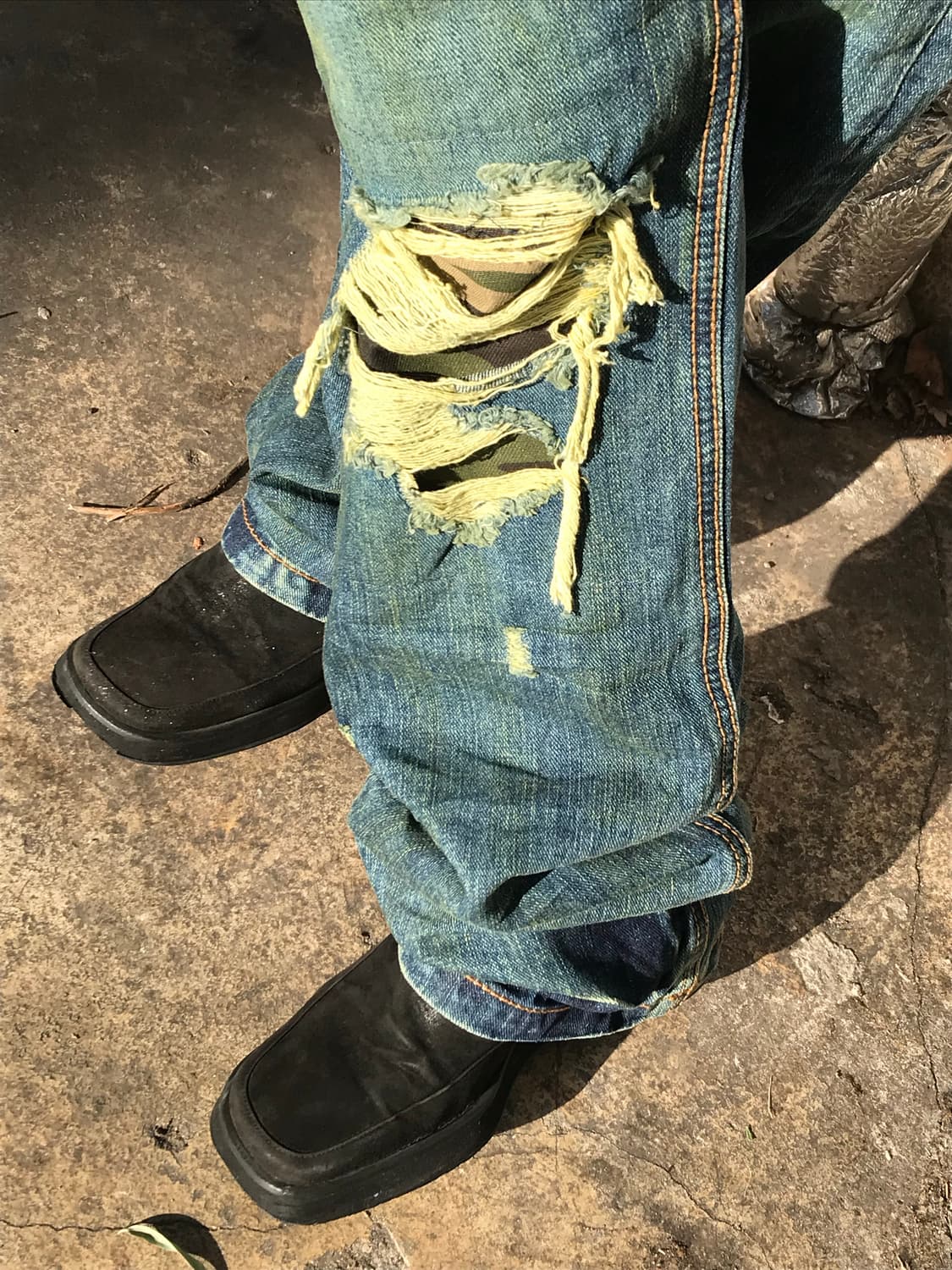 vintage damage denim pants (30inch) 상품이미지8