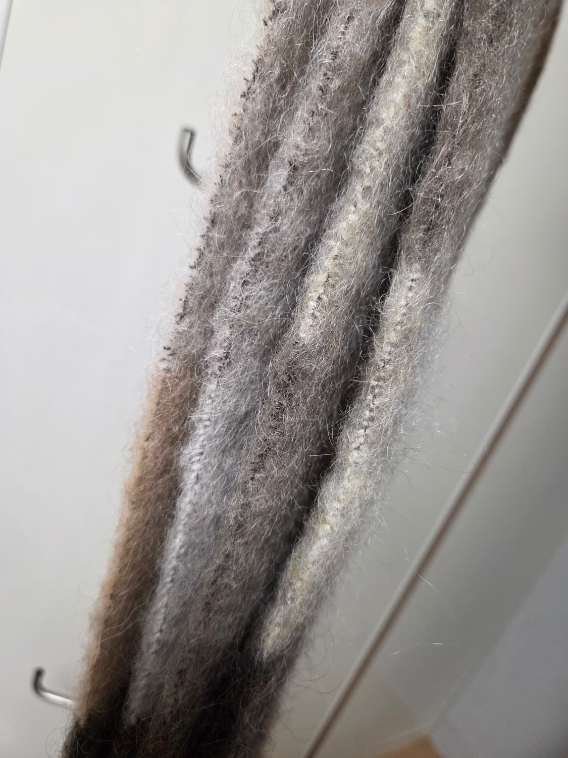 아크네스튜디오 모헤어 알파카 체크 목도리 상품이미지7