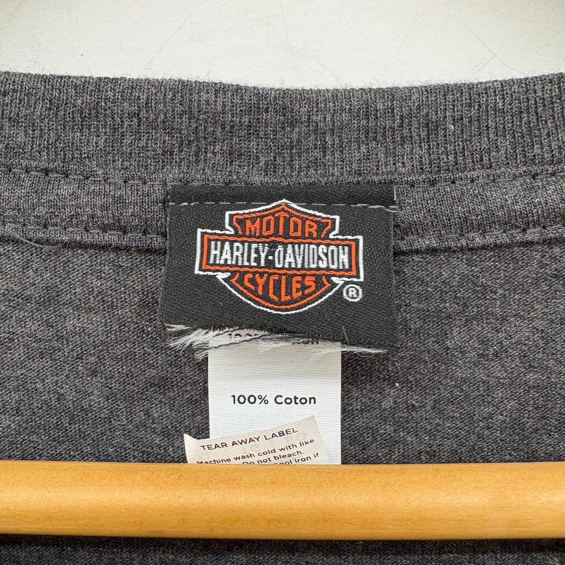 할리데이비슨 차콜 반팔 티셔츠 여성 XL 상품이미지3
