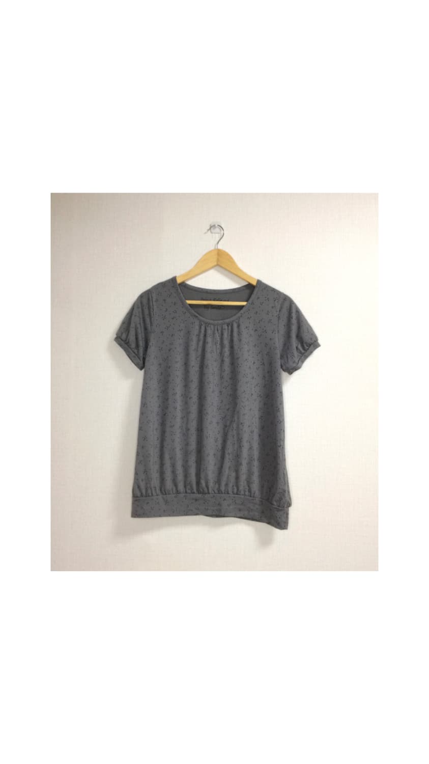 빈티지 차콜 미니 별 총총 패턴 반팔 티셔츠 상품이미지1