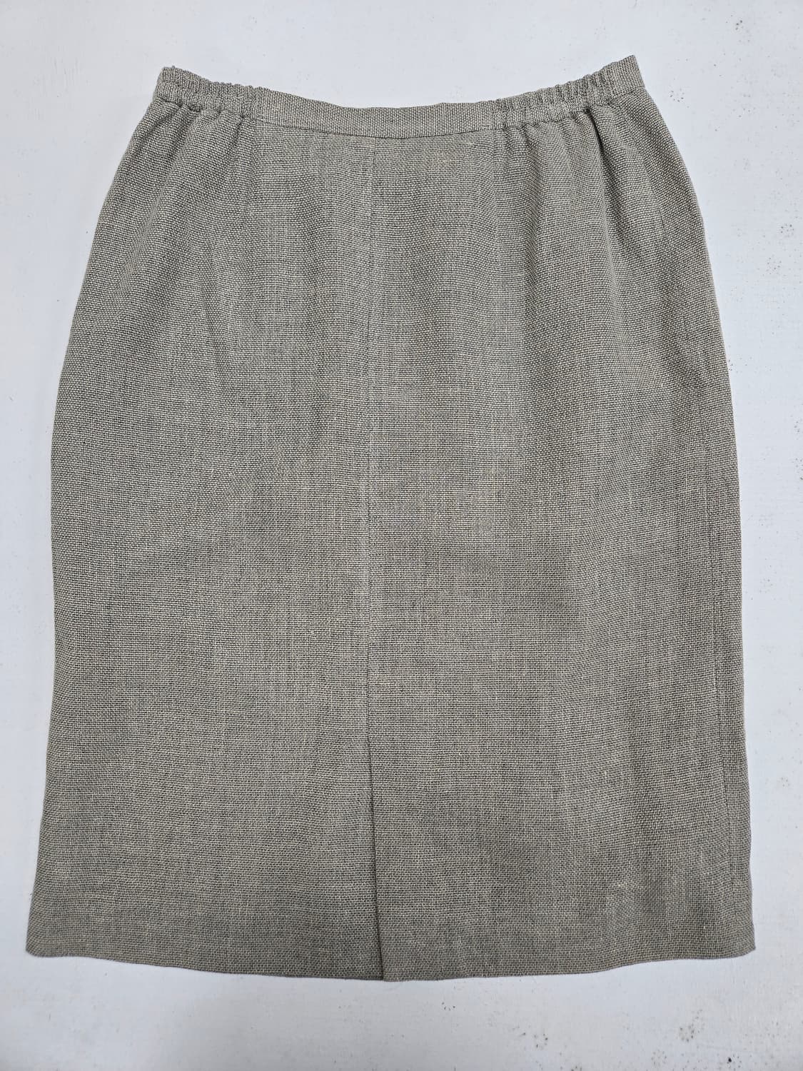 버버리 베이지 H라인 스커트 상품이미지5