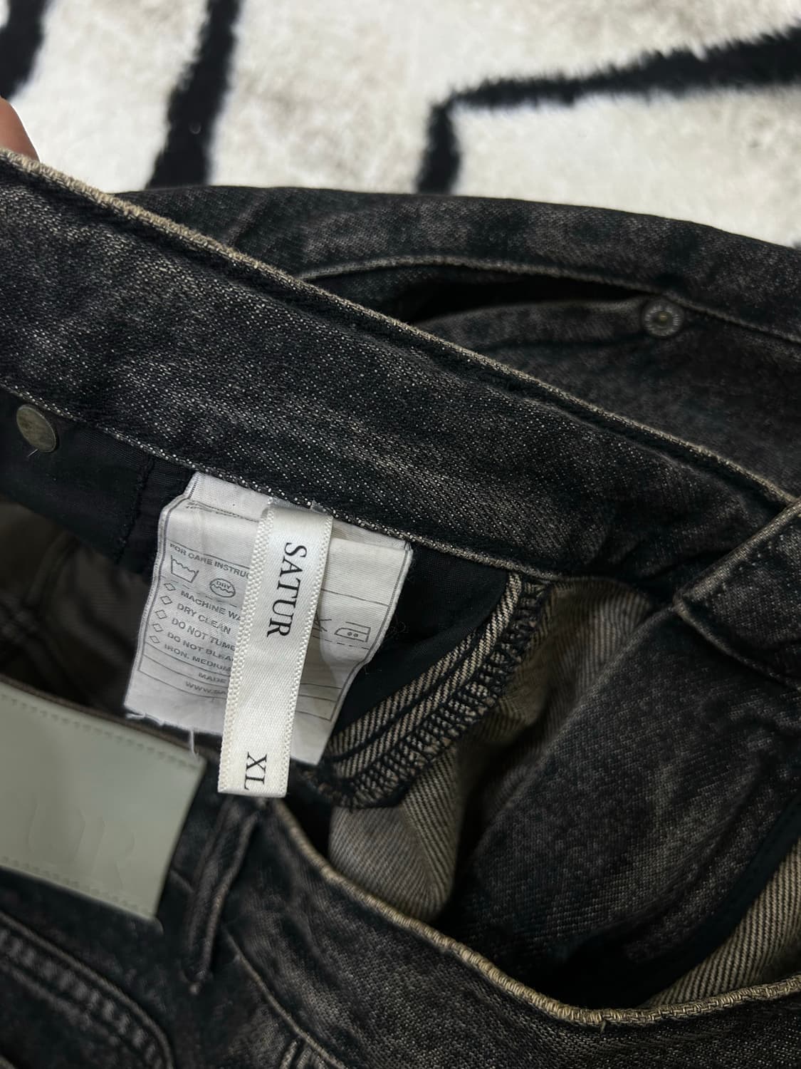[XL]Satur 세터 비날레스 브러쉬 워시드 데님팬츠 상품이미지5