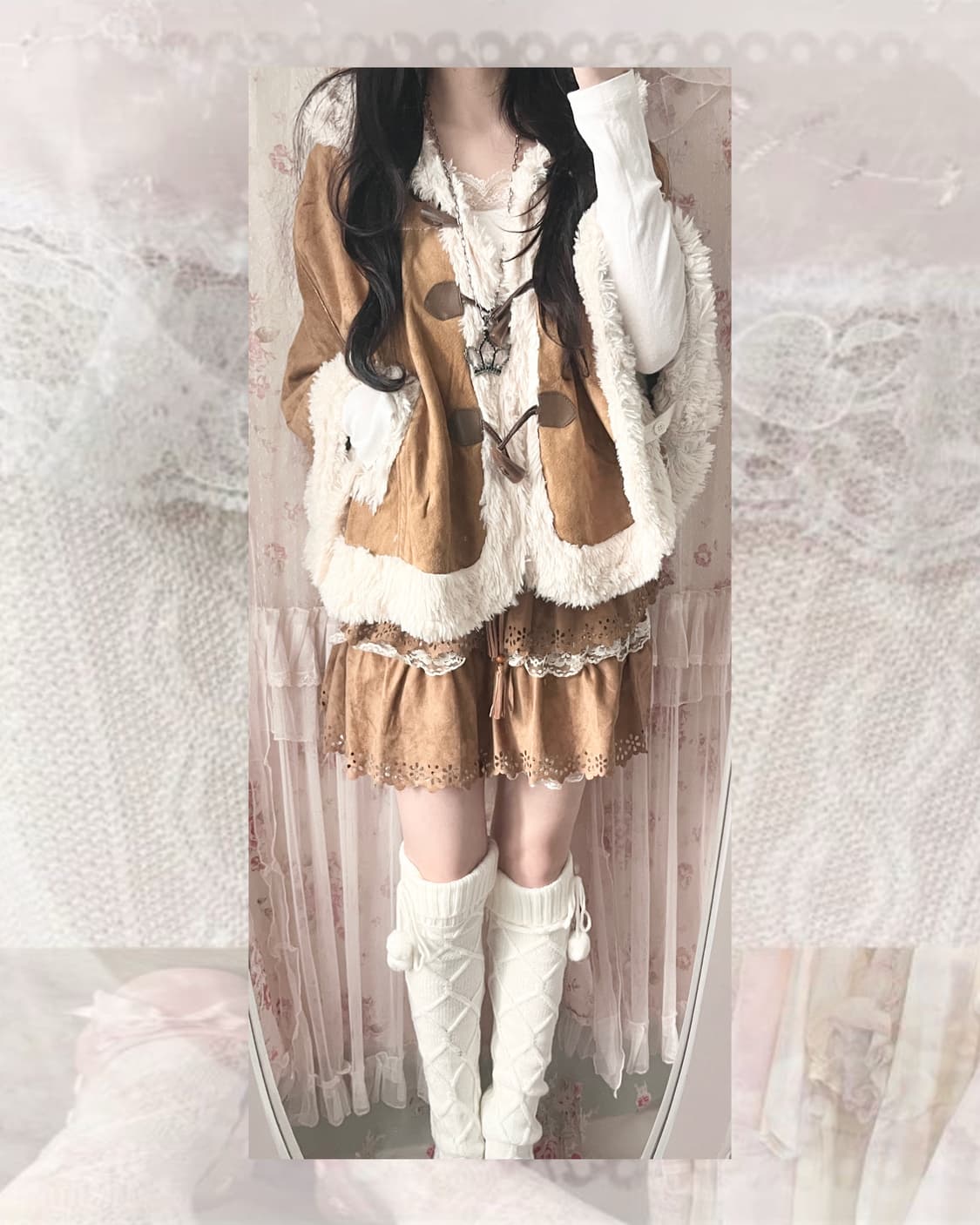 Sky Bomber kamel duffle hood cpae coat 상품이미지2