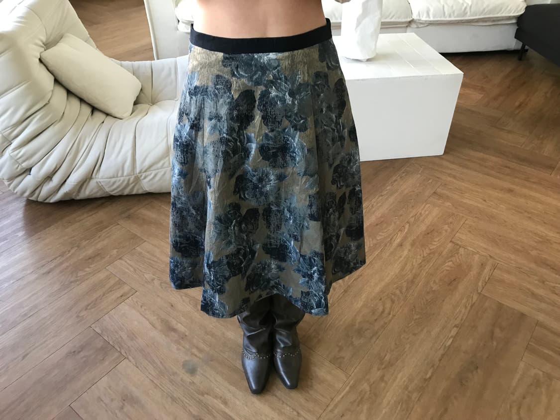 vintage pattern skirt 상품이미지1