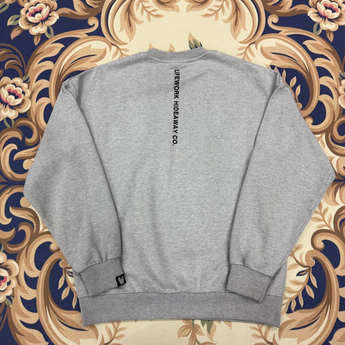 (M)라이프워크 Lifework 엠브로이드 로고 맨투맨(그레이) 상품이미지4