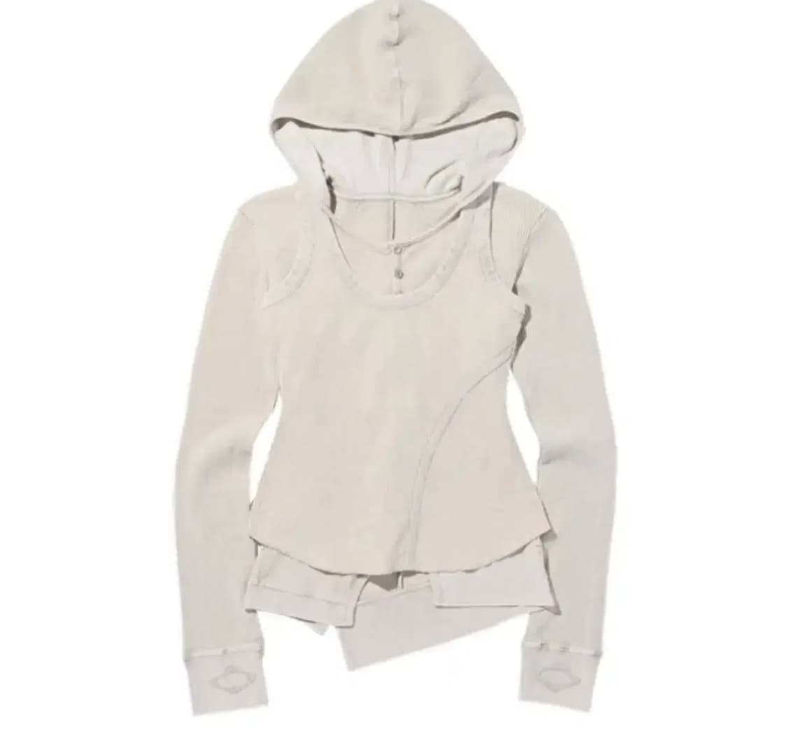 미스치프 와플 레이어드 후드 m 상품이미지1