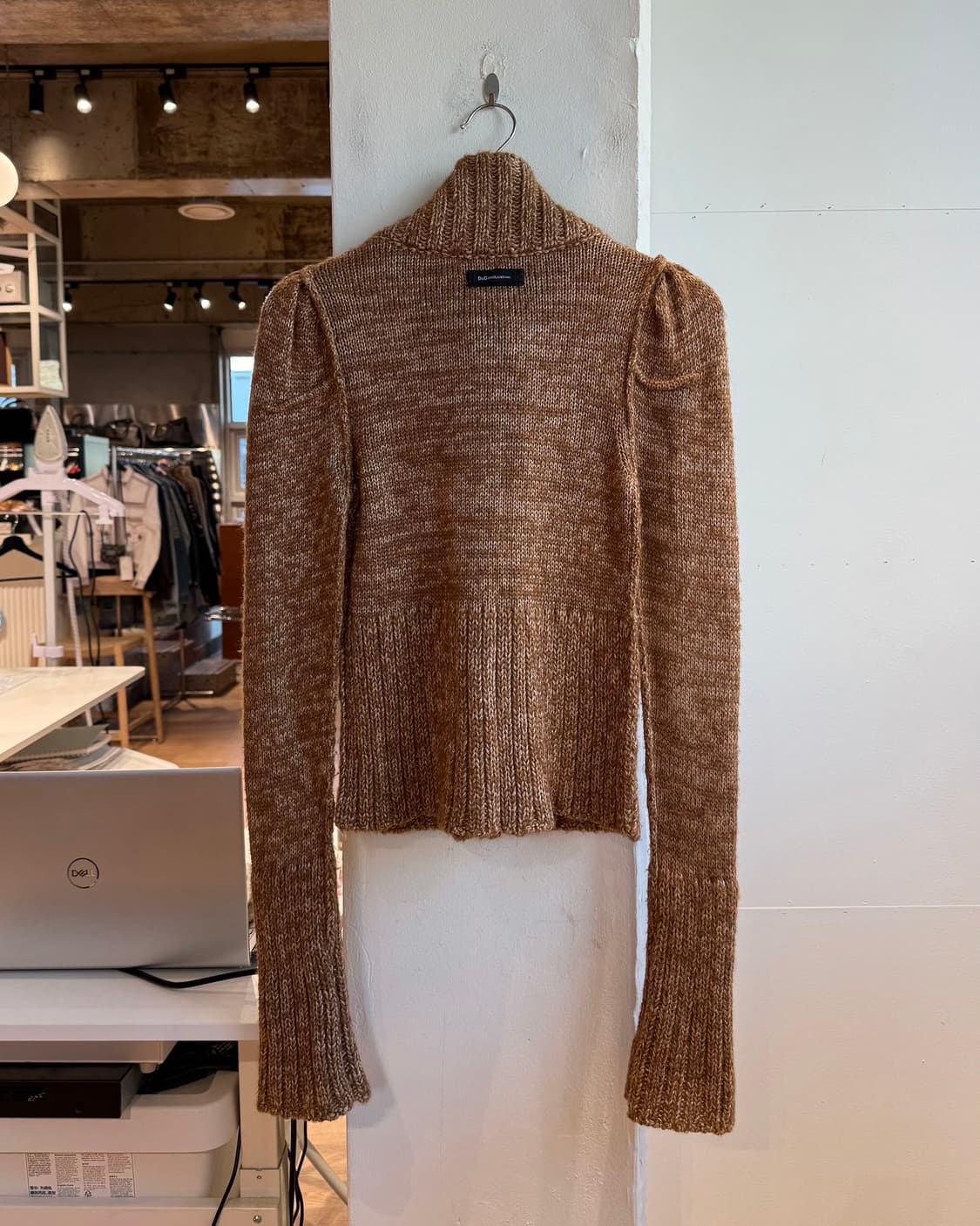 돌체앤가바나 브라운 아세테이트 모헤어 니트 집업  상품이미지7