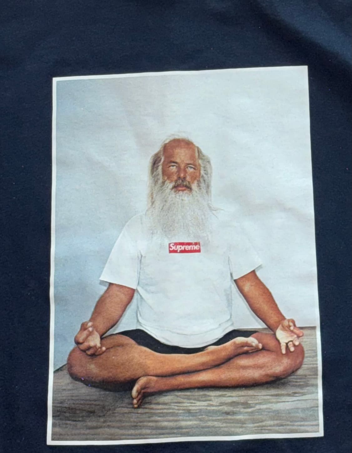 슈프림 릭루빈 21fw 네이비 반팔 티셔츠 상품이미지4