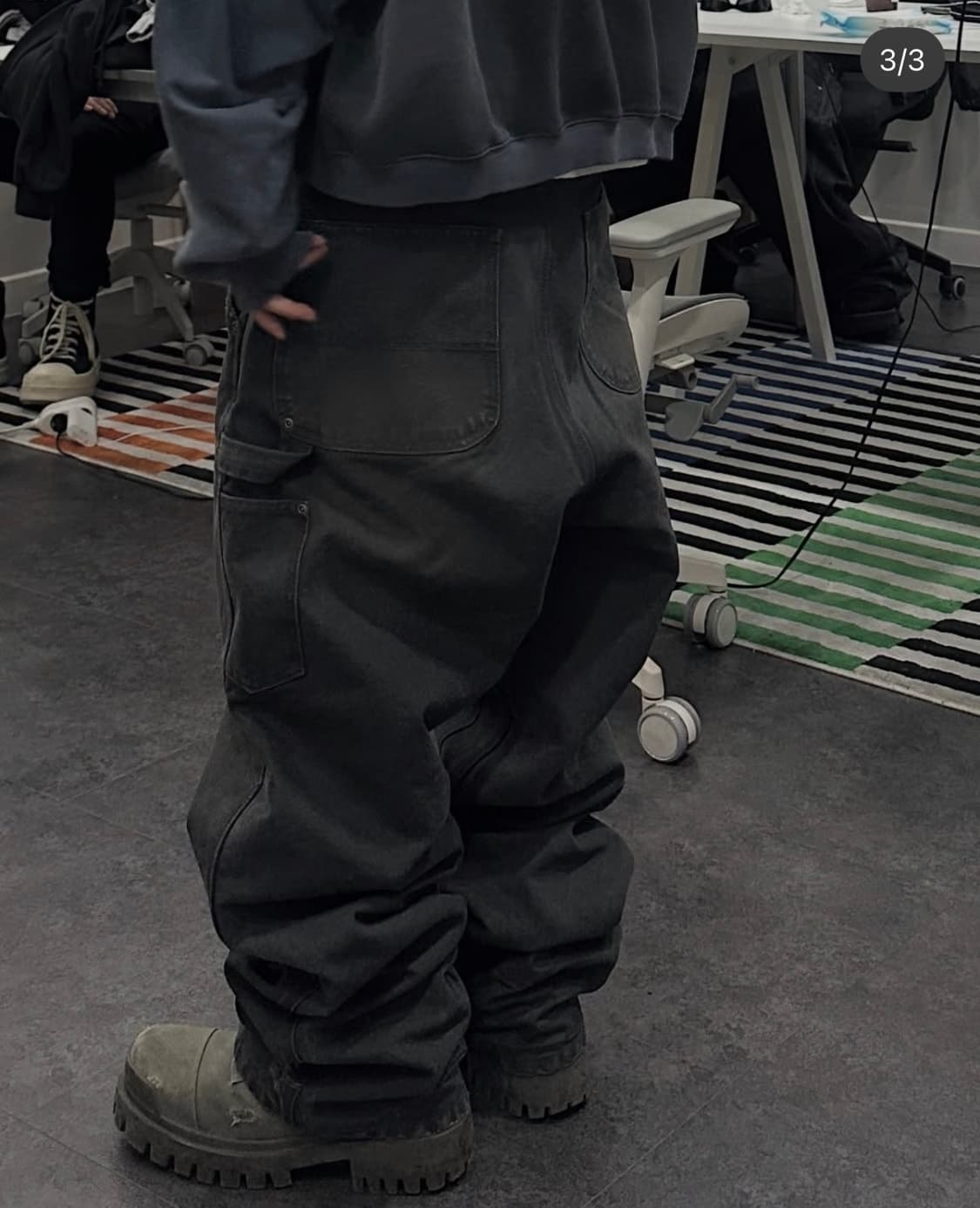 (2)qap 더블니 팬츠 vtg double knee work pants 상품이미지3